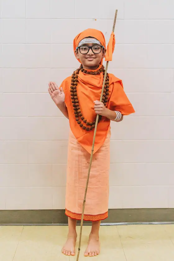 A saint of India, ready for the stage.